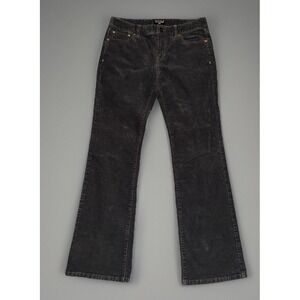 Y2K Ralph Lauren Polo Jeans Co Black Corduroy Pant Bootcut Size 8 X 32‎